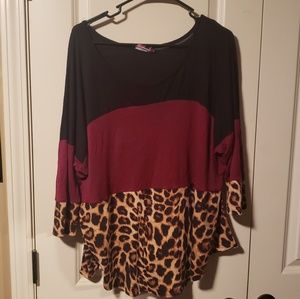 Animal print top